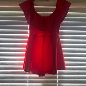 In my feelings red romper